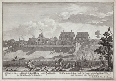 Sundersbuhl, résidence de la famille Nutzel, près de Nuremberg - Johann Adam Delsenbach