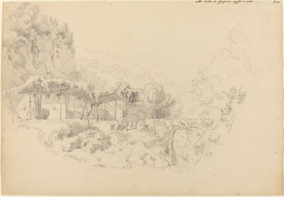 Une tonnelle ombragée dans la vallée de Gragnano - Johann Adam Klein