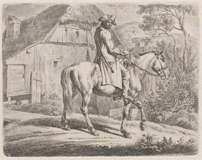 Marchand de bétail à cheval - Johann Adam Klein