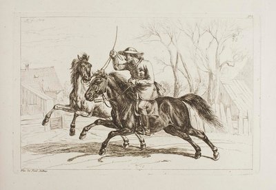 Hongrois à cheval - Johann Adam Klein