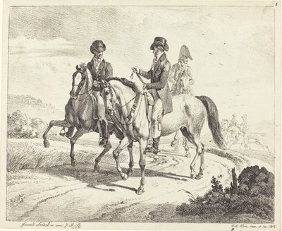 Sortie à cheval - Johann Adam Klein