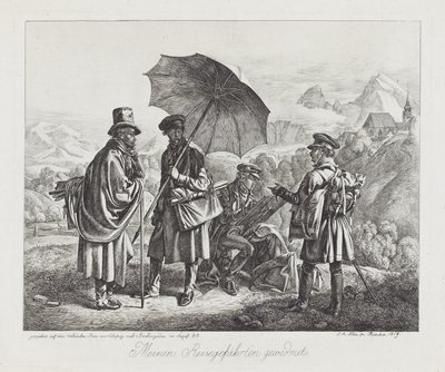 Les artistes en voyage, pub. 1819 - Johann Adam Klein