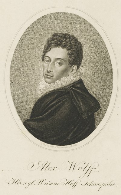 Portrait de Pius Alexander Wolff 1782-1828 - Johann Adolf Rossmaesler