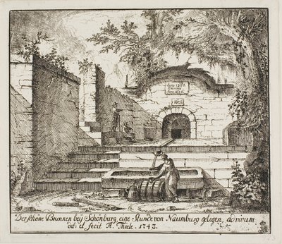 La Belle Fontaine près de Schönburg - Johann Alexander Thiele