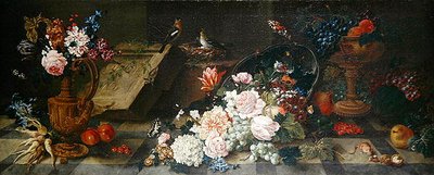 Nature morte avec fleurs et fruits, c.1785-87 - Johann Amandus Winck
