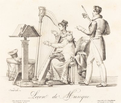 Leçon de musique - Johann Anton André