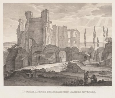 Vue intérieure des thermes romains à Trèves - Johann Anton Ramboux