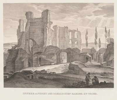 Vue intérieure des thermes romains de Trèves - Johann Anton Ramboux