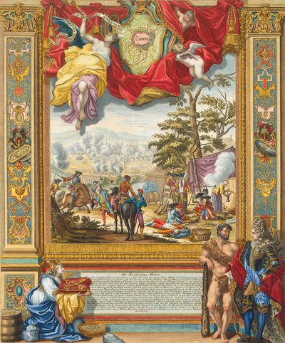 Siège de Mons par les Troupes Alliées en 1709, début du 18ème siècle - Johann August Corvinus
