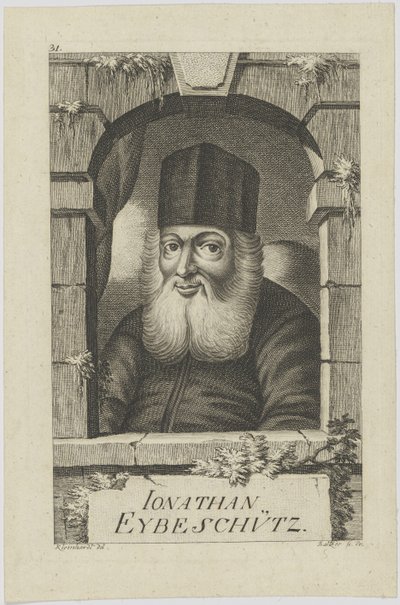 Portrait de Jonathan ben Nathan Eybeschütz - Johann Balzer
