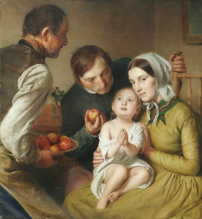 Apprendre à prier (Famille Reiter) - Johann Baptist Reiter
