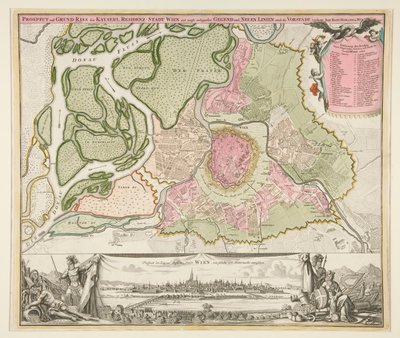 Carte de Vienne - Johann Baptista Homann
