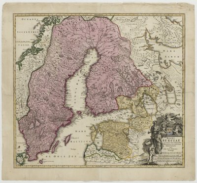 Regni Sueciae, ca 1730 - Johann Baptista Homann