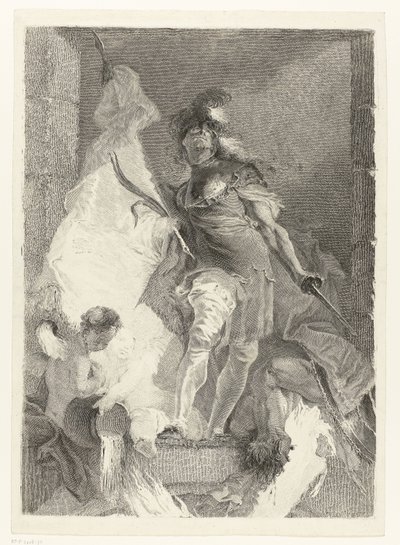 Saint Florian en guerrier avec une palme de victoire - Johann Beheim