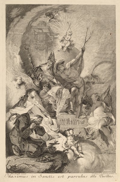 Quatre saints - Johann Beheim after Franz Anton Maulbertsch