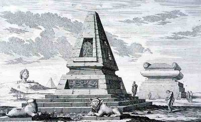 Pyramides marquant la tombe du roi Sotis d