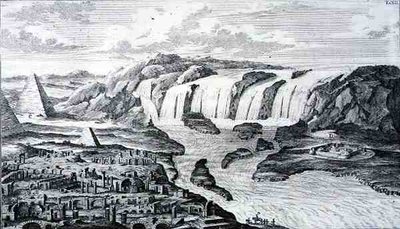 Les cataractes du Nil et les ruines de Thèbes, Égypte, de 