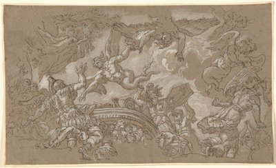 Les Harpies attaquant Énée et ses compagnons - Johann Carl Loth