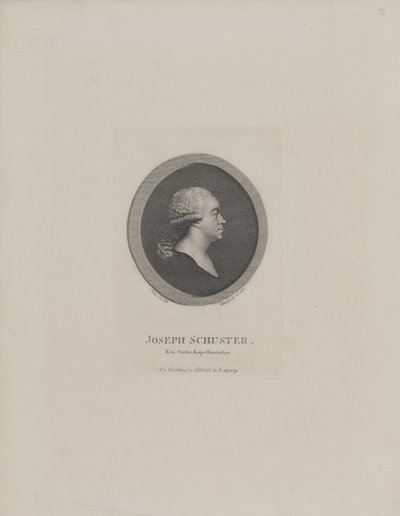 Portrait du compositeur Joseph Schuster 1748-1812, 1811 - Johann Christian Benjamin Gottschick