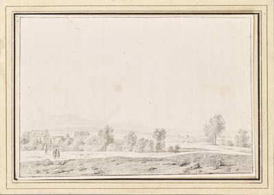 Paysage avec village - Johann Christian Brand