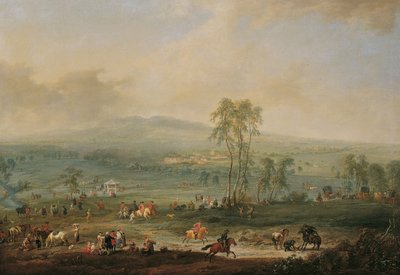 Laxenburg depuis la Schneiderau vers Guntramsdorf et Mödling - Johann Christian Brand