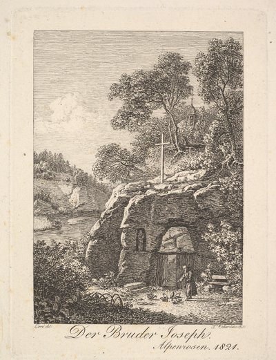 Frère Joseph dans les Alpes, 1820 - Johann Christian Erhard