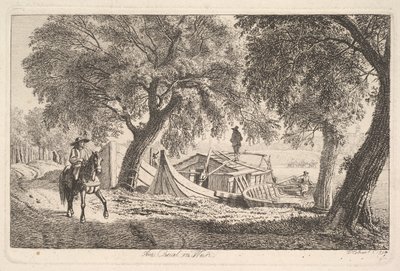 Sur le canal à Vienne - Johann Christian Erhard