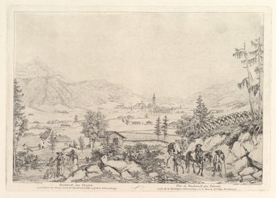 Paysage rural, Radstadt am Tauren, début du XIXe siècle - Johann Christian Erhard