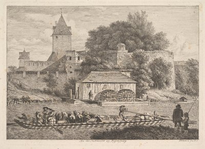 Le Mur de la ville de Regensberg, 1817 - Johann Christian Erhard