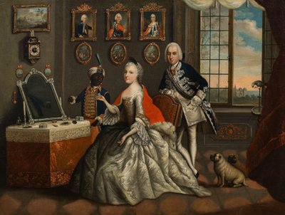 Johann Christian Fiedler - George William de Hesse-Darmstadt et sa sœur Caroline Louise - Johann Christian Fiedler