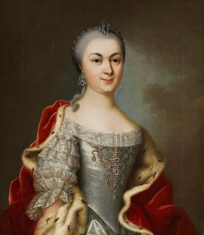 Portrait de la princesse Maria Louise Albertine de Hesse-Darmstadt, vers 1760 - Johann Christian Fiedler