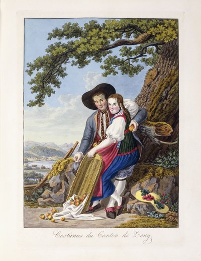 Costumes du canton de Zoug, 1819 - Johann Christian Reinhardt