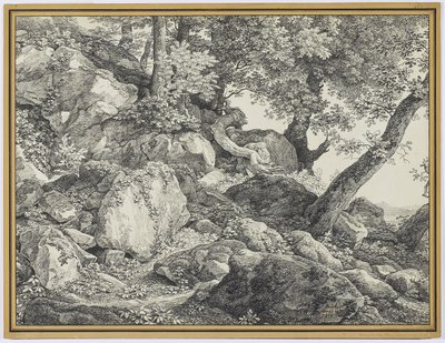 Dans le parc du Palazzo Chigi, Ariccia - Johann Christian Reinhardt