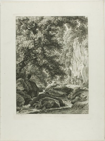 À Civita Castellana, de Malerisch Radierte Prospekte aus Italien - Johann Christian Reinhart