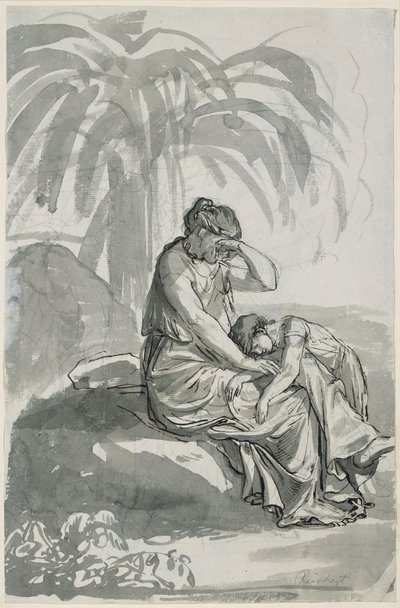 Hagar et Ismaël dans le désert - Johann Christian Reinhart