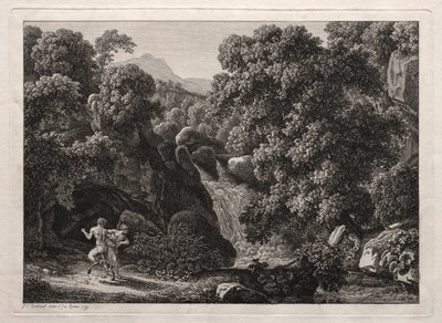 Paysage héroïque : Le satyre et la nymphe - Johann Christian Reinhart