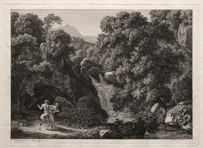 Paysage héroïque : Le satyre et la nymphe - Johann Christian Reinhart