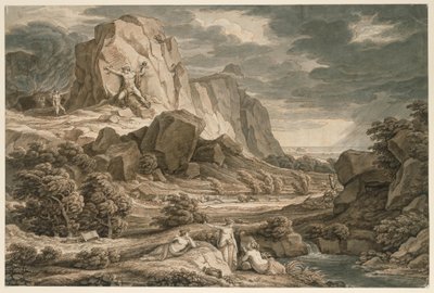 Paysage héroïque avec Prométhée - Johann Christian Reinhart