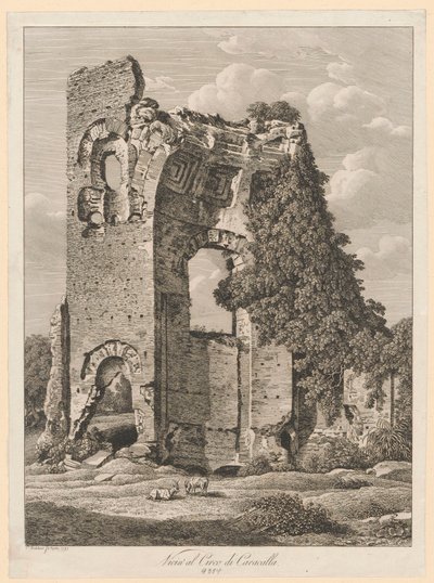 Paysage - Près du cirque de Caracalla - Johann Christian Reinhart