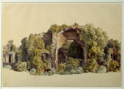 Ruines de la Villa Anchiana à Tivoli - Johann Christian Reinhart