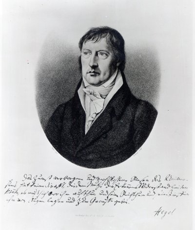 Georg Wilhelm Friedrich Hegel, gravé par F.W Bollinger, vers 1825 - Johann Christian Xeller