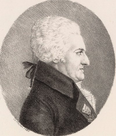 Portrait du compositeur Pierre-Alexandre Monsigny 1729-1817, 1826 - Johann Christoph Heckel