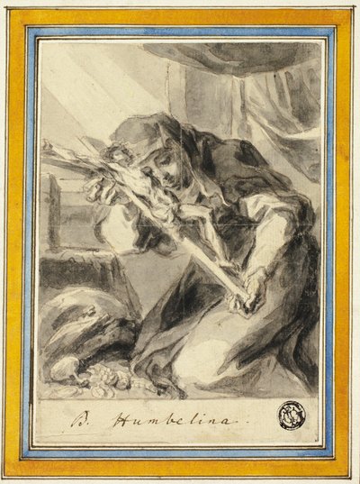Beata Humbelina avec Crucifix - Johann Christoph Lischka