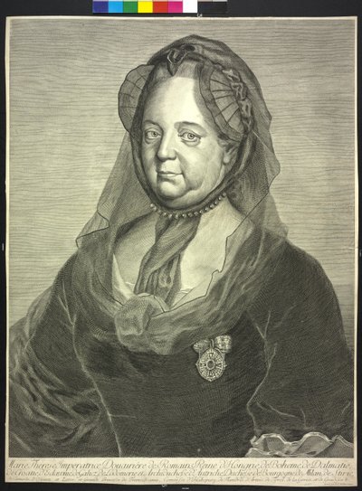 Impératrice du Saint-Empire romain germanique Marie-Thérèse (gravure) - Johann Christoph von Reinsperger