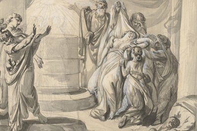 Scène sacrificielle antique, verso : Esquisse d