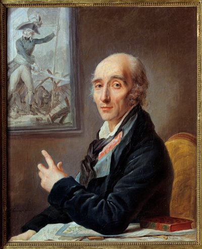 Portrait de Pierre François Charles Augereau (1757-1816) maréchal de France, duc de Castiglione. Peinture de Johannet Heinsius (1740-1812) - Johann Ernst Heinsius