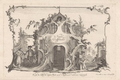 Café avec couple en dispute - Johann Esaias Nilson