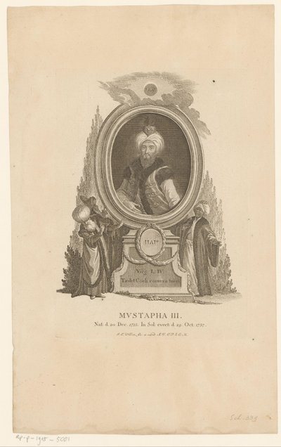 Portrait de Mustafa III - Johann Esaias Nilson