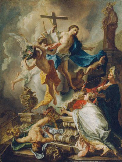 Victoire du christianisme sur le paganisme - Johann Evangelist Holzer
