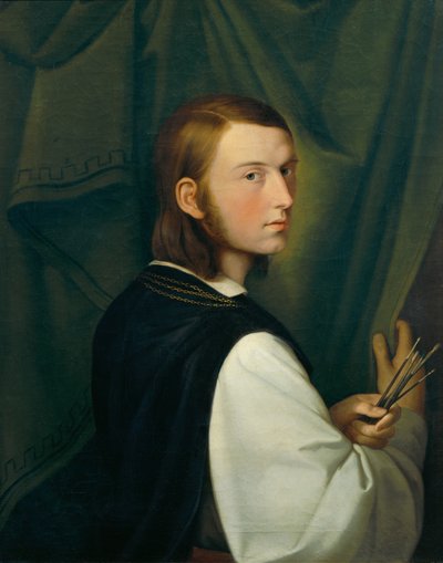 Autoportrait - Johann Evangelist Scheffer von Leonhardshoff